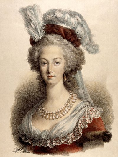 Koningin Marie Antoinette door Elisabeth Louise (after) Vigee Lebrun