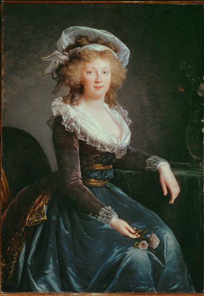 Maria Theresia van Bourbon, echtgenote van Louis de France, niet-regerend zoon van Louis XV ... door Elisabeth Louise Vigee-Lebrun
