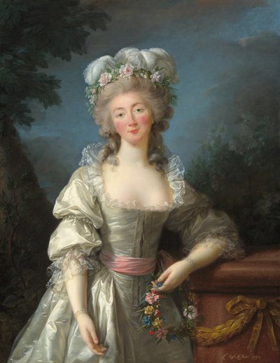 Portret van Madame du Barry door Elisabeth Louise Vigee Lebrun