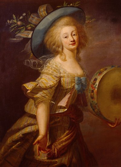 Portret van Marie-Anne de Cupis, ook bekend als La Camargo door Elisabeth Louise Vigee Lebrun