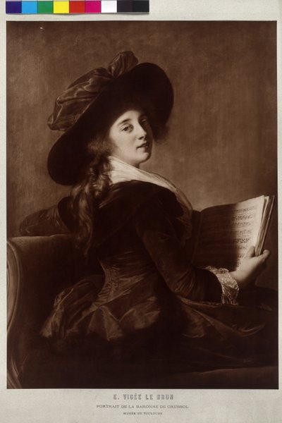 Barones de Crussol door Elisabeth Louise Vigee Lebrun