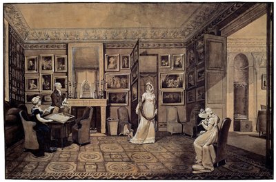 Salon in het Baryatinsky Huis in Altona, 1807 door Elisabeth Louise Vigee Lebrun
