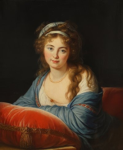 De gravin Catherine Vassilievna Skavronskaia door Elisabeth Louise Vigee Lebrun