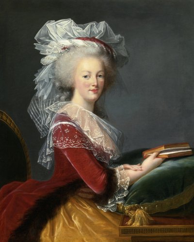 Marie Antoinette met een boek door Elisabeth Louise Vigee Lebrun