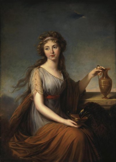 Portret van Anna Pitt als Hebe, 1792 door Elisabeth Louise Vigee Lebrun