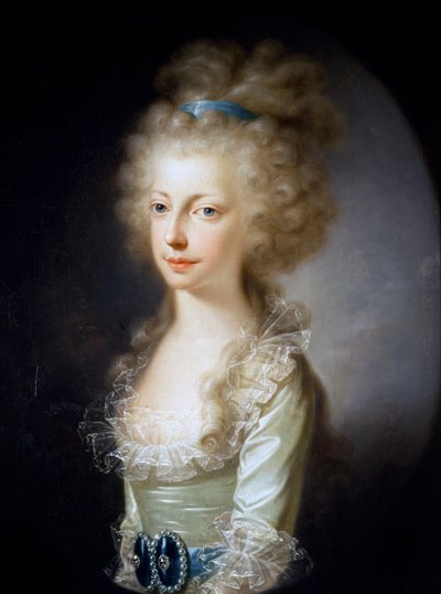 Portret van Aartshertogin Maria Clementina van Oostenrijk door Elisabeth Louise Vigee Lebrun