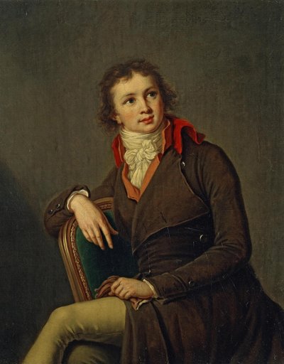 Portret van Graaf Pavel Alexandrovich Stroganov 1774-1817, 1790s door Elisabeth Louise Vigee Lebrun