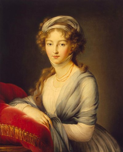 Portret van keizerin Elizabeth Alexeievna, prinses Louise van Baden door Elisabeth Louise Vigee Lebrun