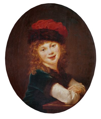 Portret van Julie Lebrun door Elisabeth Louise Vigee Lebrun