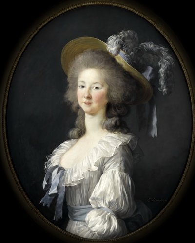 Portret van Marie Louise van Savoye 1749-1792, Prinses van Lamballe door Elisabeth Louise Vigee Lebrun