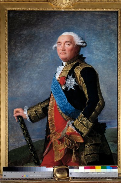 Portret van Philippe Henri, Markies de Segur (1724-1801) maarschalk van Frankrijk Minister Schilderij door Marie Elisabeth Louise Vigee Le brun (of Vigee-Lebrun of Vigee Lebrun) (1755-1842). 1789 door Elisabeth Louise Vigee Lebrun