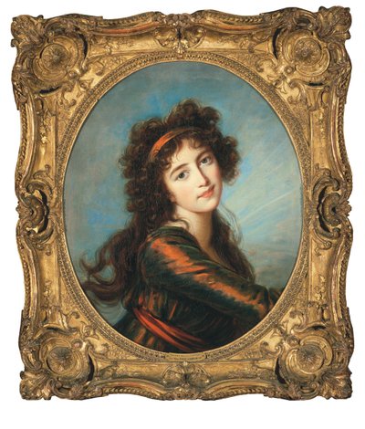 Portret van prinses Caroline de Liechtenstein door Elisabeth Louise Vigee Lebrun