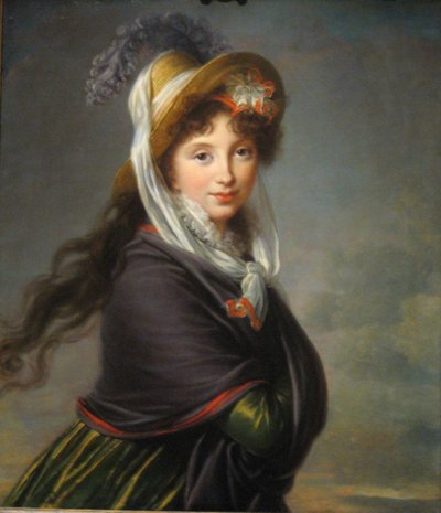 Portret van prinses Irina Ivanovna Vorontsova, geboren Izmaylova 1768-1848, ca. 1797 door Elisabeth Louise Vigee Lebrun