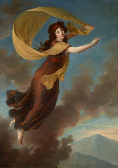 Portret van prinses Karoline von Liechtenstein, geboren gravin von Manderscheid-Blankenheim 1768-183 door Elisabeth Louise Vigee Lebrun
