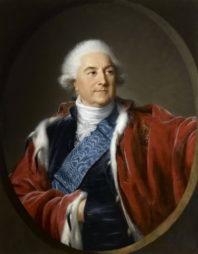 Portret van Stanislaw II August Poniatowski, koning en groothertog van het Pools-Litouwse Gemenebest door Elisabeth Louise Vigee Lebrun
