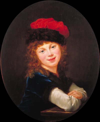 Portret van een meisje door Elisabeth Louise Vigee Lebrun
