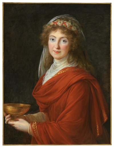Portret van de gravin Siemontkowsky Bystry door Elisabeth Louise Vigee Lebrun