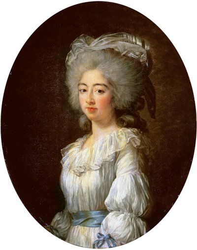 Portret van Louise Marie Josephine, Gravin van Provence, later Koningin van Frankrijk door Elisabeth Louise Vigee Lebrun