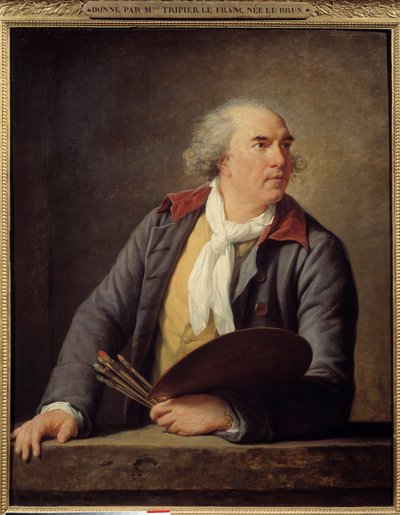 Portret van de schilder Hubert Robert (1733-1808) door Elisabeth Louise Vigee Lebrun