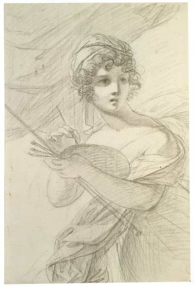 Zelfportret, ca. 1800 door Elisabeth Louise Vigee Lebrun