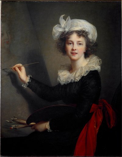 Zelfportret, ca. 1791 door Elisabeth Louise Vigee Lebrun