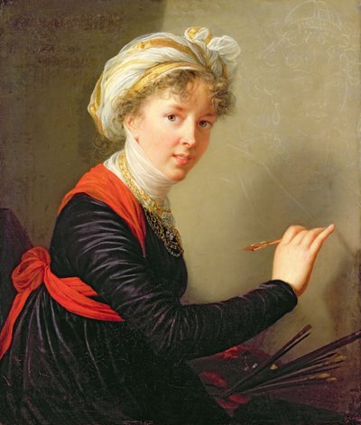 Zelfportret, 1800 door Elisabeth Louise Vigee Lebrun