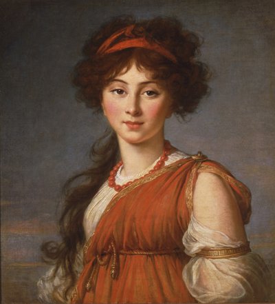 Varvara Ivanovna Naryshkina, geboren Ladomirsky 1785-1840, 1800 door Elisabeth Louise Vigee Lebrun