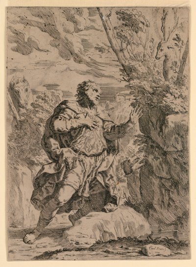 Sint-Eustachius door Elisabetta Sirani