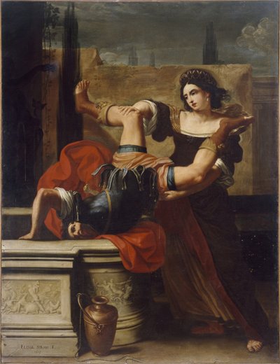 Timocleia doodt de Thracische kapitein door Elisabetta Sirani