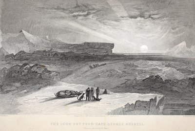 Uitzicht vanaf Kaap George Russell, illustratie uit 
