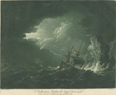 Scheepvaartscène uit de collectie van Richard Lloyd, 1720s door Elisha Kirkall