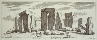 Het Noordwestelijke Uitzicht van Stone Henge, 1725 door Elisha Kirkall