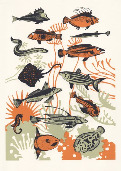 Oranje Zeewier Vis, 2015 door Eliza Southwood