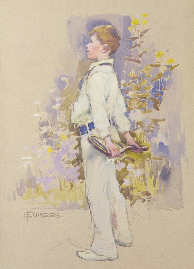 Alec in Witte Kleding door Elizabeth Adela Stanhope Forbes