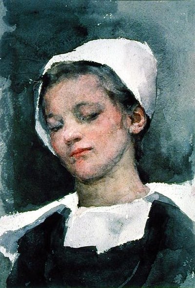 Louise, een Bretons Meisje door Elizabeth Adela Stanhope Forbes