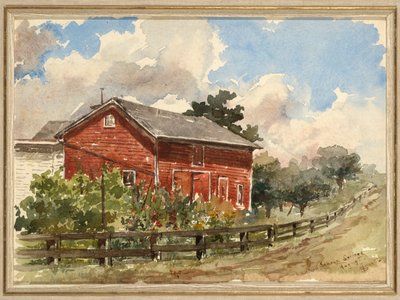 Sharon Springs, 1883 door Elizabeth Boott Duveneck