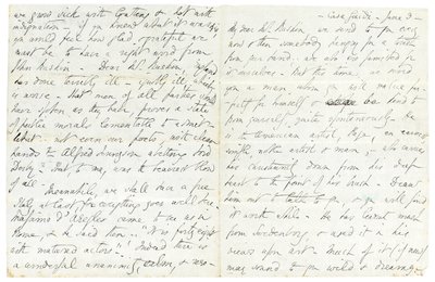 Autograaf brief aan John Ruskin, Casa Giudi, Florence, 3 juni 1859 door Elizabeth Browning