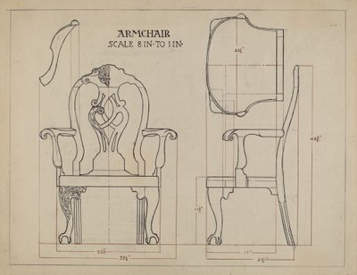 Armstoel door Elizabeth Curtis