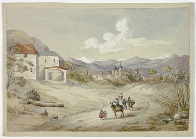 Albenga aan de Corniche (Kust) Weg door Elizabeth Murray