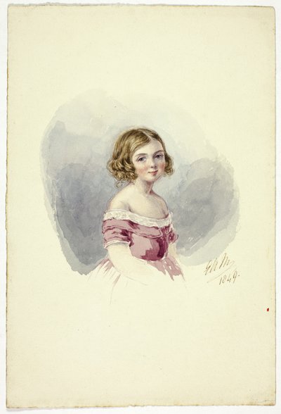 Portret van een Jong Meisje door Elizabeth Murray