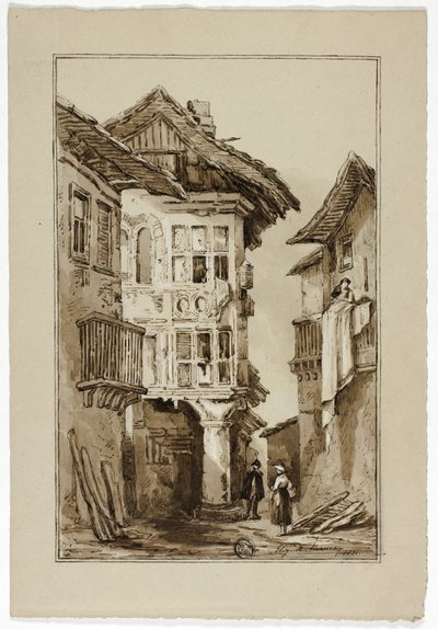 Rustieke Straatscène door Elizabeth Murray