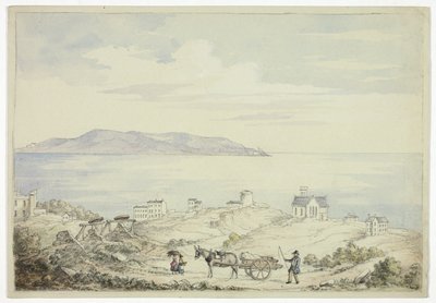 Uitzicht op Dalkey vanaf de weg door Elizabeth Murray