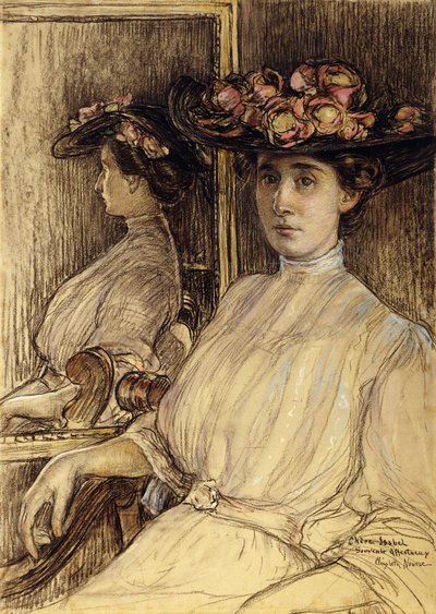 Portretschets van Miss Palmer door Elizabeth Nourse