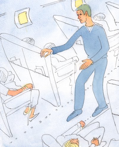 Een persoon die altijd bezorgd is over zijn zielstoestand en over de kans om naar de hemel te gaan, is als een man op vakantie die door het vliegtuig rent, bezorgd over het weer door Elizabeth Wang