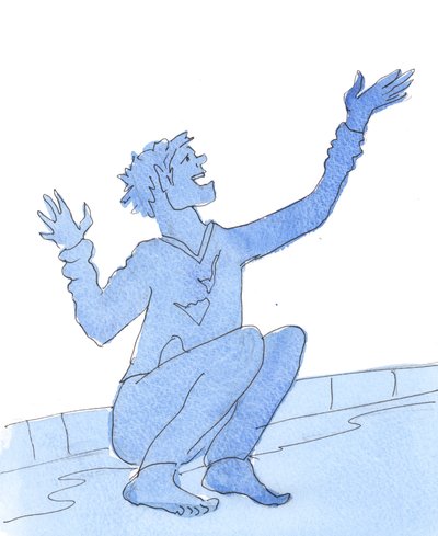 Een vrouw in het Vagevuur roept uit: 