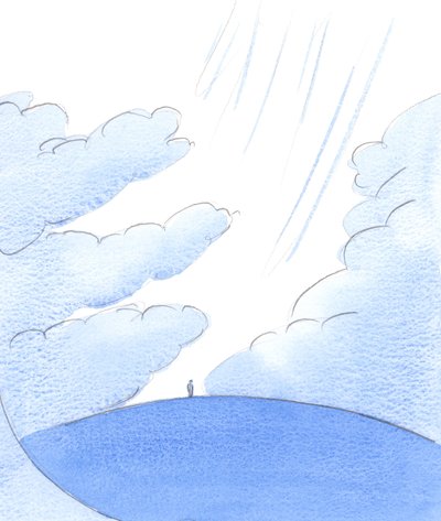Zoals alleen een krachtige kracht de wolken boven de aarde kan wegduwen, zo maakt alleen krachtig contemplatief gebed een 