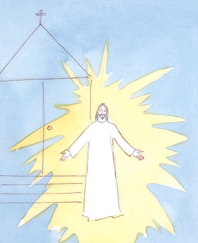 Als we de kerk binnenkomen, begroet Christus ons vanuit het tabernakel. Hij verheugt zich vooral wanneer we zijn moeder liefhebben en eren op haar feestdagen door Elizabeth Wang