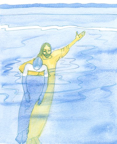 Terwijl we worstelen met ernstige problemen, vastbesloten om trouw te blijven aan Christus, is Hij heel dichtbij, houdend in Zijn armen elke geliefde vriend, zoals een reddingszwemmer een uitgeputte zwemmer vasthoudt door Elizabeth Wang