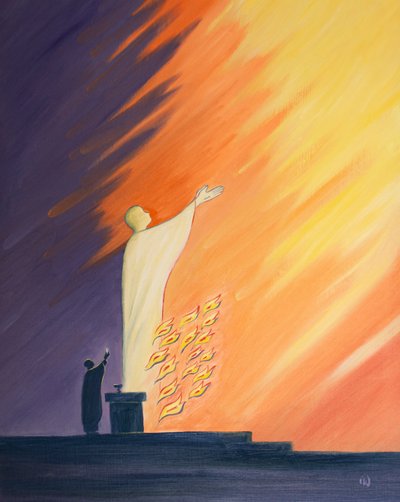 Bij de mis bidden we met Christus die zich in de brandende liefde van de Heilige Geest tot de Vader uitstrekt door Elizabeth Wang