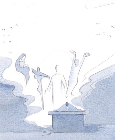 Bij de Mis zijn we aanwezig bij elk mysterie van Christus